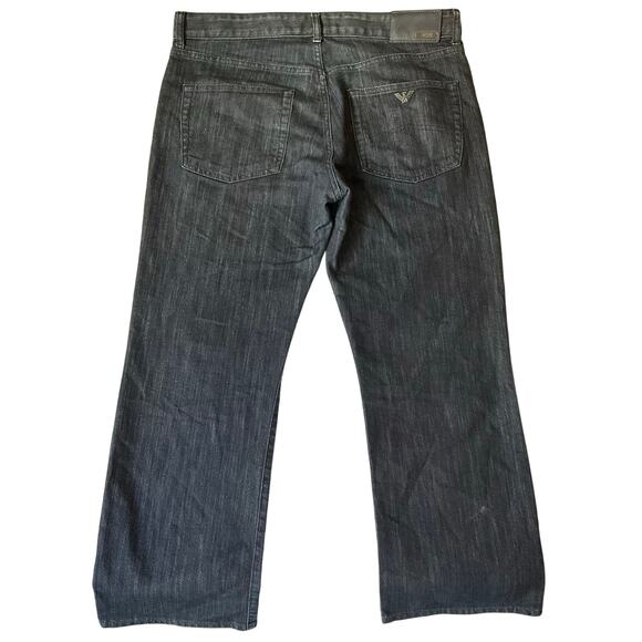 Armani Collezioni Men Jeans size 34 Blue Mid Rise Stretch Boot Cut Slim Straight - Picture 11 of 11